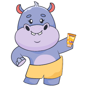 hippo having fun