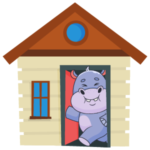 hippo in the house