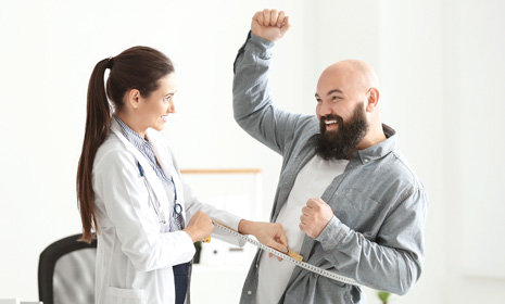 Healthcare professional discussing treatment plan